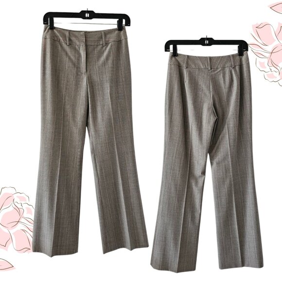 Petite Sophisticate Fully Lined Glen Plaid Dress Slacks | EUC | 2P | Gray Pink - Picture 4 of 15